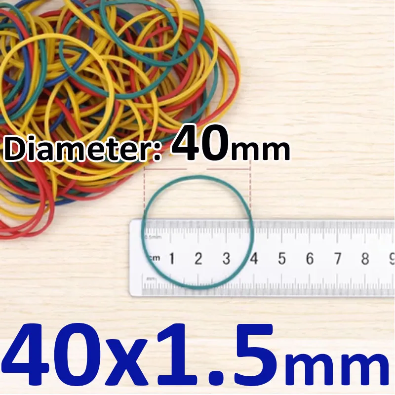 Vibrant Multi-Color Elastic Rubber Bands - Durable and Stretchable Pack of 100/200