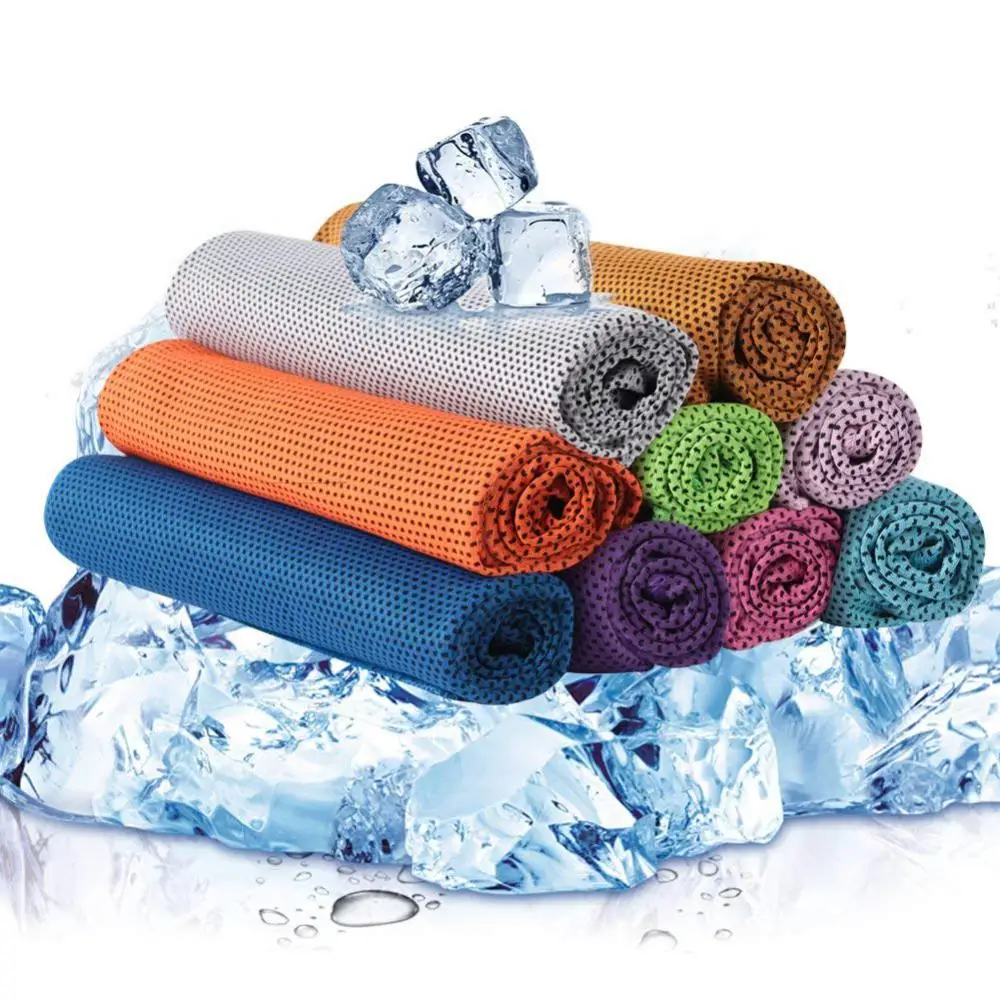 Rapid Instant Cooling Microfiber Quick-Dry Ice Towels Outdoor Sport Ice Towel Fitness Yoga Gym Running Wipe Sweat Chill Towels