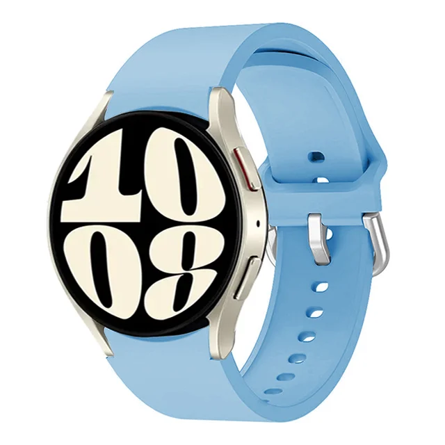 Universal Silicone Smartwatch Bracelet, 20mm/22mm Adjustable Strap
