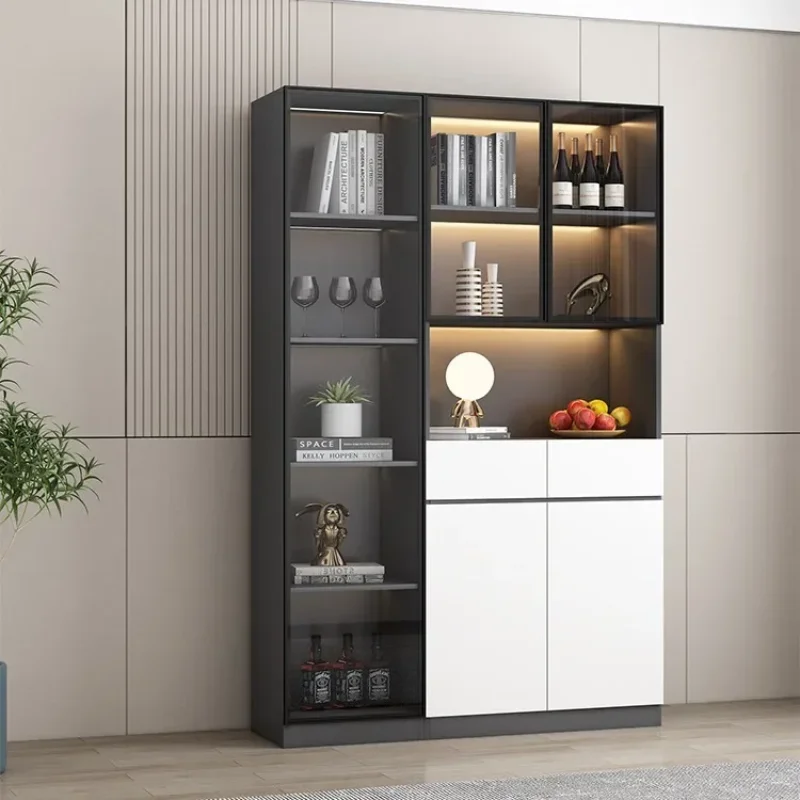 Modern Closet Sideboard Kitchen Cabinets Glass Large Display Filing Storage et Cabinet Shelf Wine Cabinet Bedroom Furniture