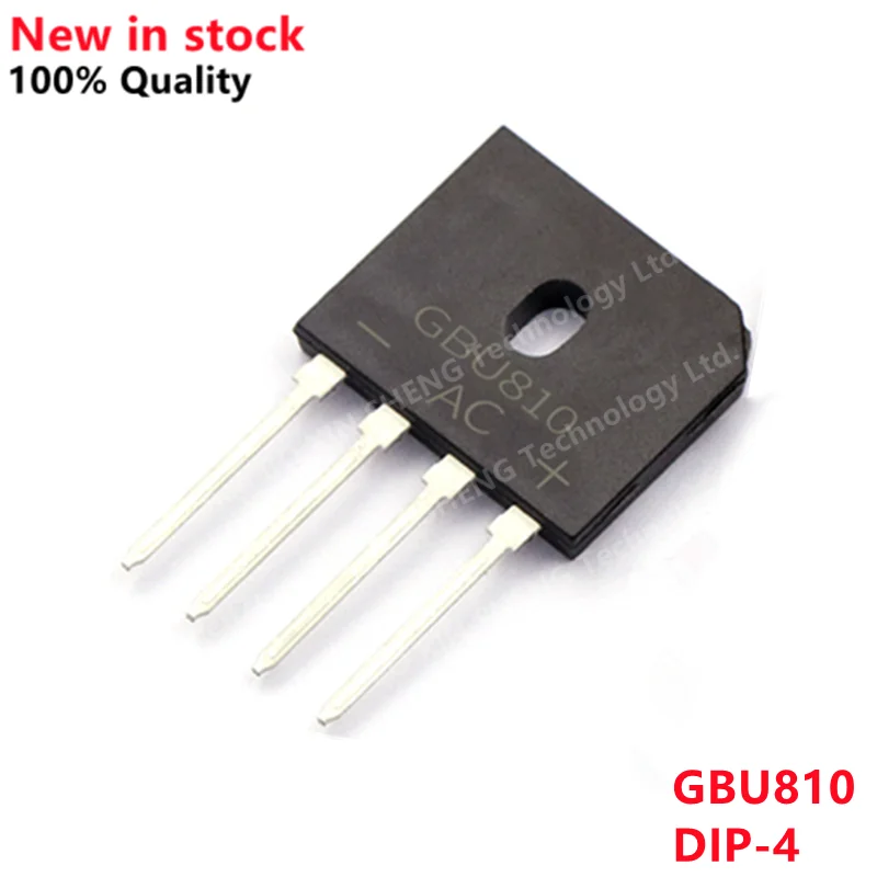10PCS Bridge Rectifiers GBU406/410/608/610/806/808/810/1010/1510/2510