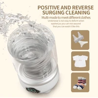 Mini-lave-linge pliable 1,6 L, portable, pour la maison, les chaussettes, les sous-vêtements, machine à laver pour les voyages 4
