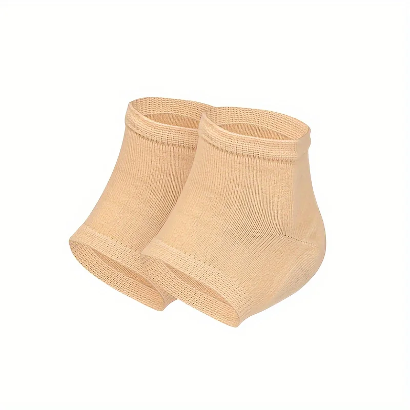 زوج واحد من جوارب الكعب الجلية المرطبة، غطاء حماية...