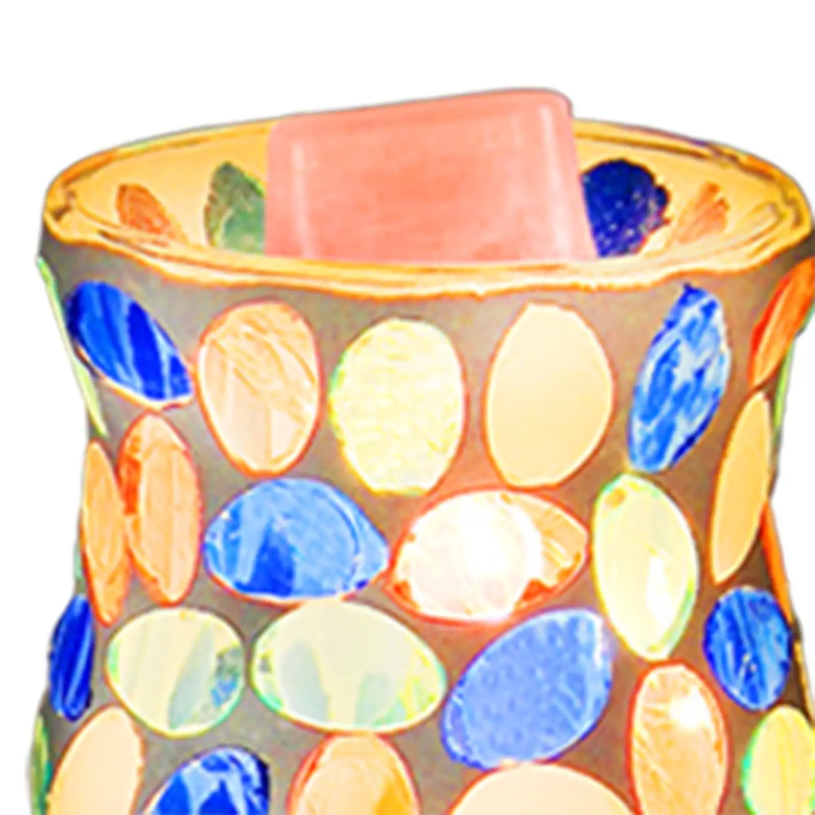 Wax Melt Warmer Lamp Creative Usplug Burner Ornament Diffuser Candle Decorative Mosaic Night Light for Kitchen Office Wax Melt Warmer Lamp Creative Usplug Burner Ornament Diffuser Candle Decorative Mosaic Night Light for Kitchen Office