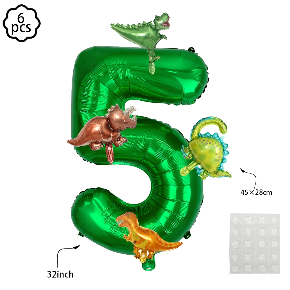 Dinosaurier-Geburtstagsbanner-Girlande, Dinosaurier-Geburtstagsparty-Dekoration für Jungen, Kinder-Dino-Themenparty-Girlande, Hängende Flaggen-Deko – Detail 8