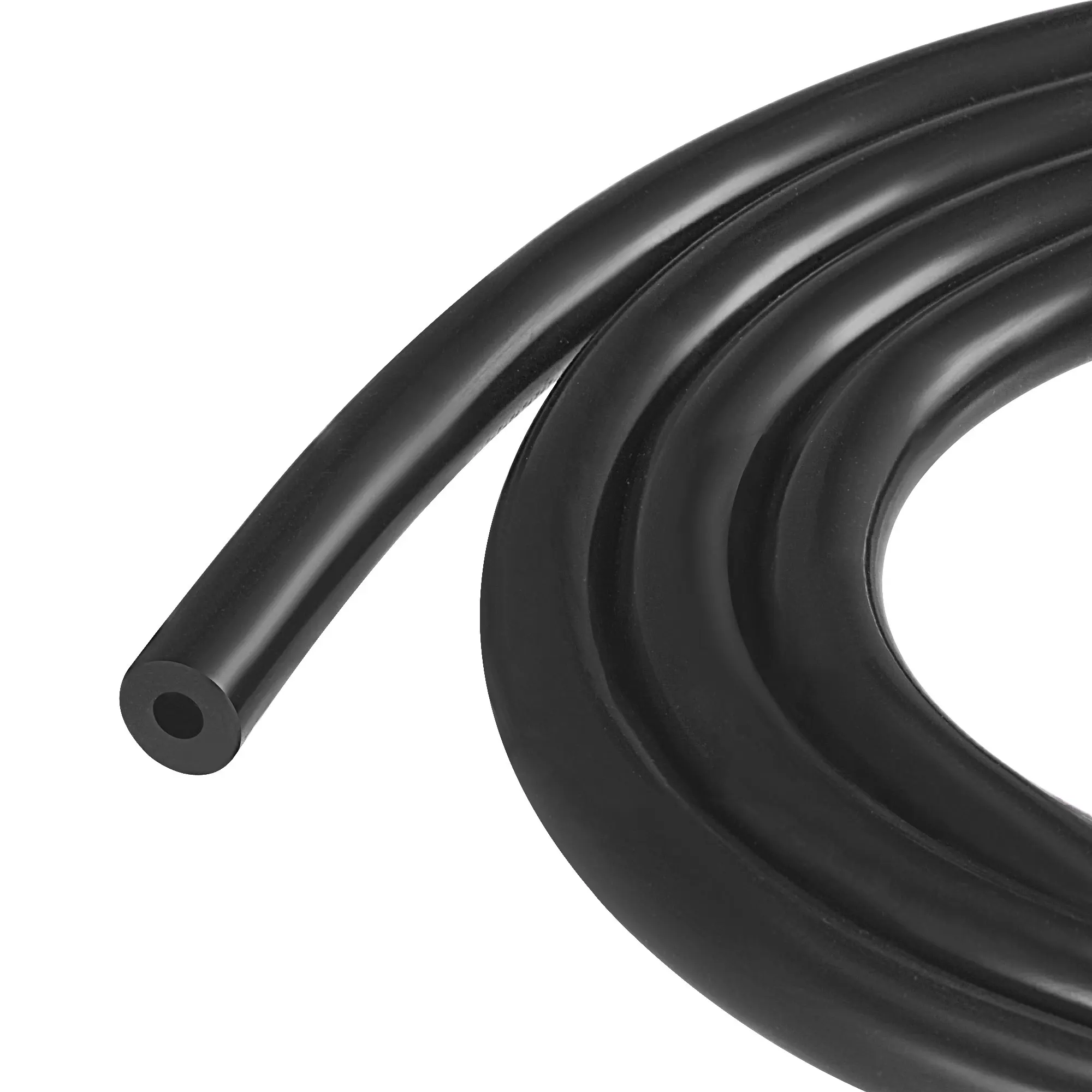 Uxcell Vakuum Silikon Schläuche Schlauch 5/32 ID 1/8 Wand Dicke 3,3 ft  Schwarz Hohe Temperatur für Motor