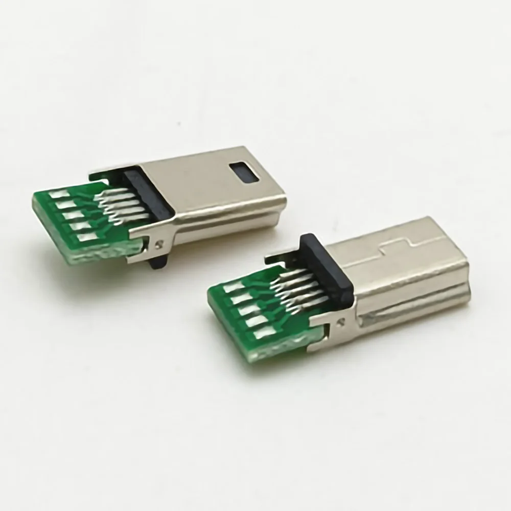 50pcs Mini USB 10P Plug Socket Charging Adapter W/ PC Board Mini 10 Pin