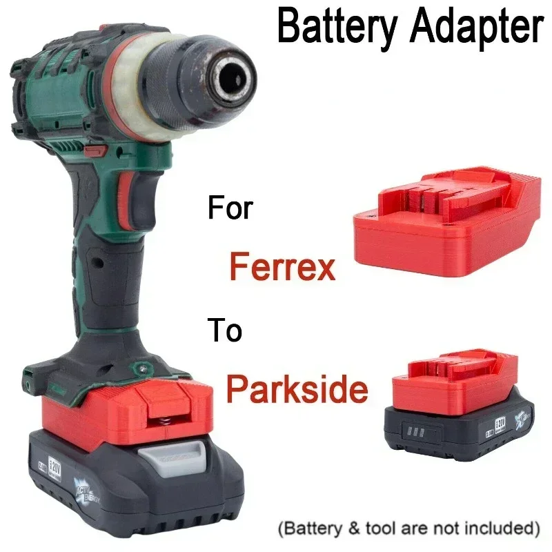 battery adapter converter for aldi ferrex activ energy 20v lithium battery to for makita 18v cordless tools no battery For Aldi Ferrex Activ Energy 20V Battery Adapter To Lidl Parkside X20V Power Tools Converter (Not include tools and battery)