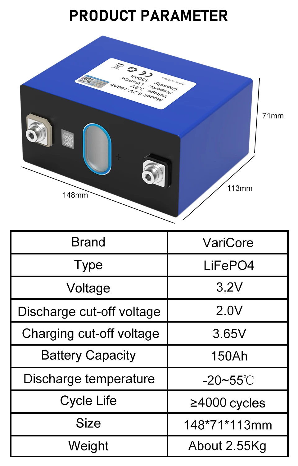 3.2V LiFePO4 Battery 320AH 280ah 200ah 150ah 105ah 340ah DIY 12v 24V Automotive