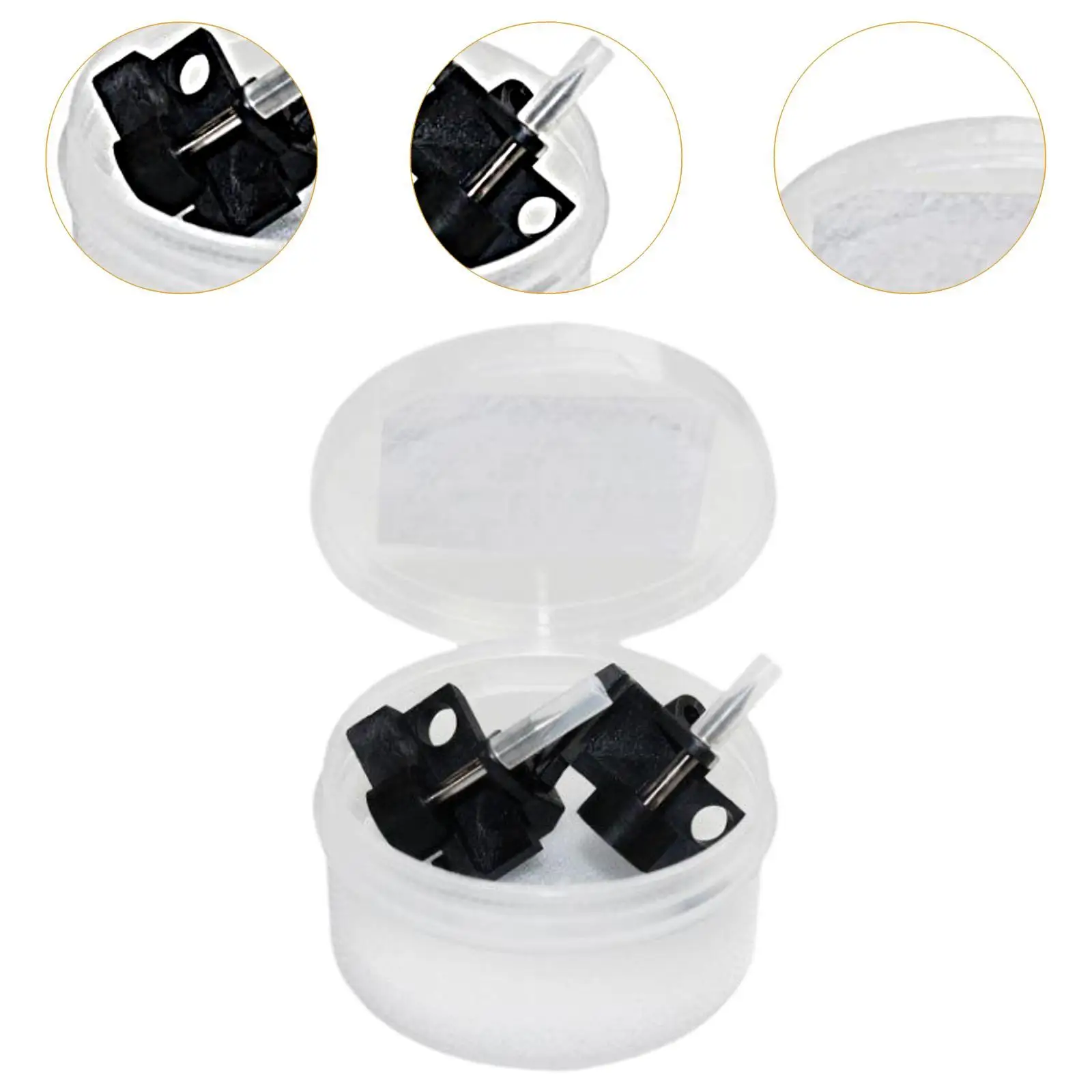 2 Pieces Fiber Fusion Splicer Electrode Rod Multifunctional Compact Portable Welding Machine Electrodes for AI-9 AI-7 AI-10 AI-8