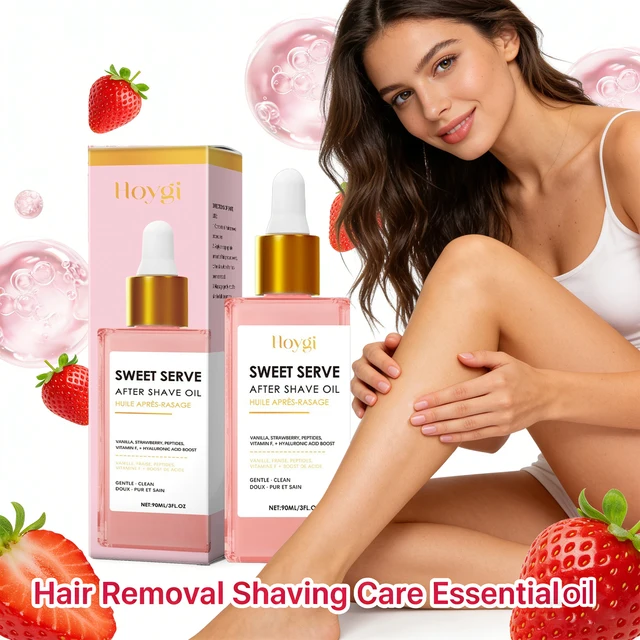 Hair Removal Shaving Care Esential Oil Deeply Hydrating and Nourishing Skin Strawberry Serve After Shave Oil for Women 90ml 2