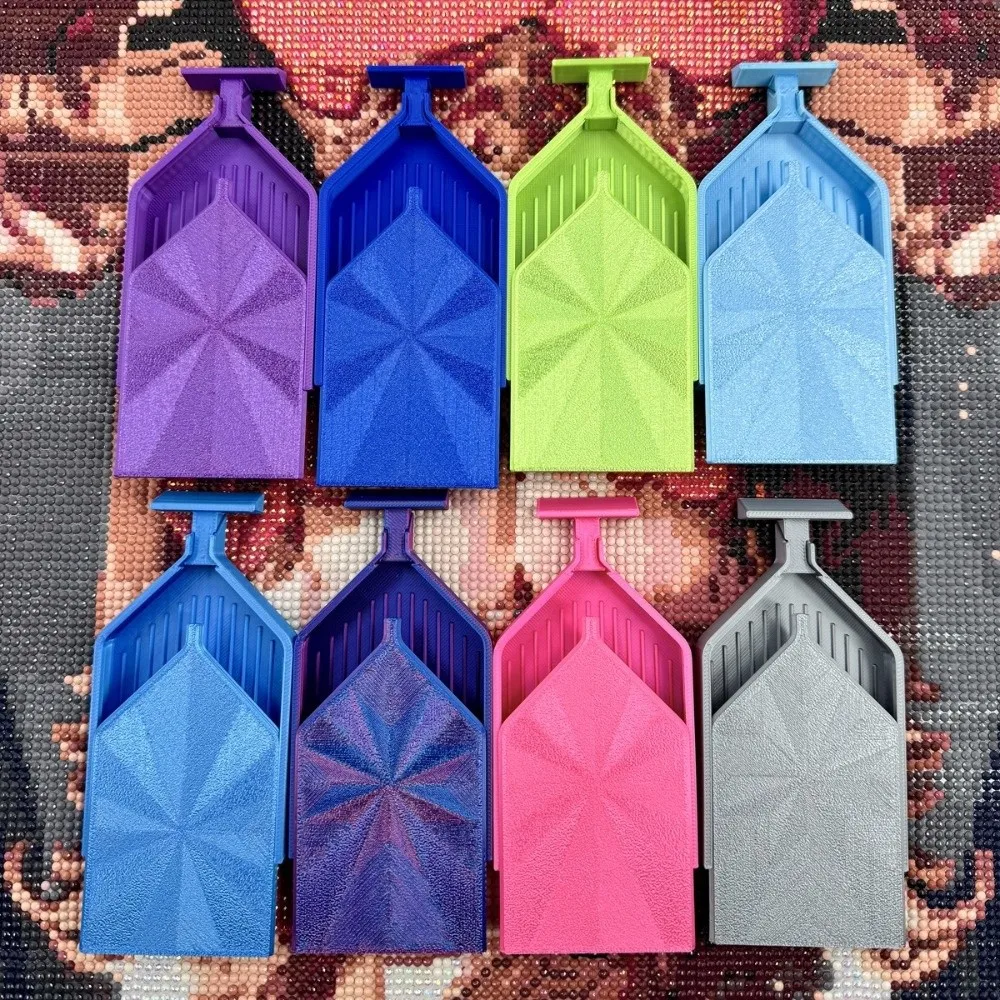 Diamond Painting Tray Embroidery Beading Plates Beads Sorting Storage Tray with T Shape Pop-up Plug DIY Craft Handmade Tools