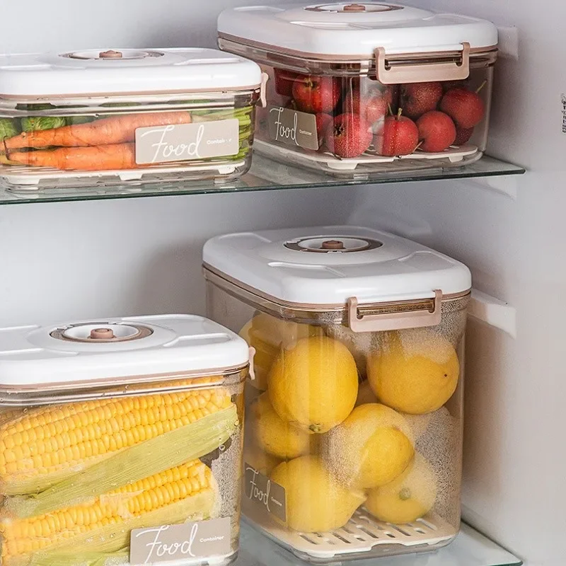 Food Vacuum Storage Box Fresh-Keeping Sealed Canister Large Capacity Food Organizer Dispenser For Kitchen Storage Box kitchen storage box rice storage box food storage pots food storage container food storage can food storage box storage box