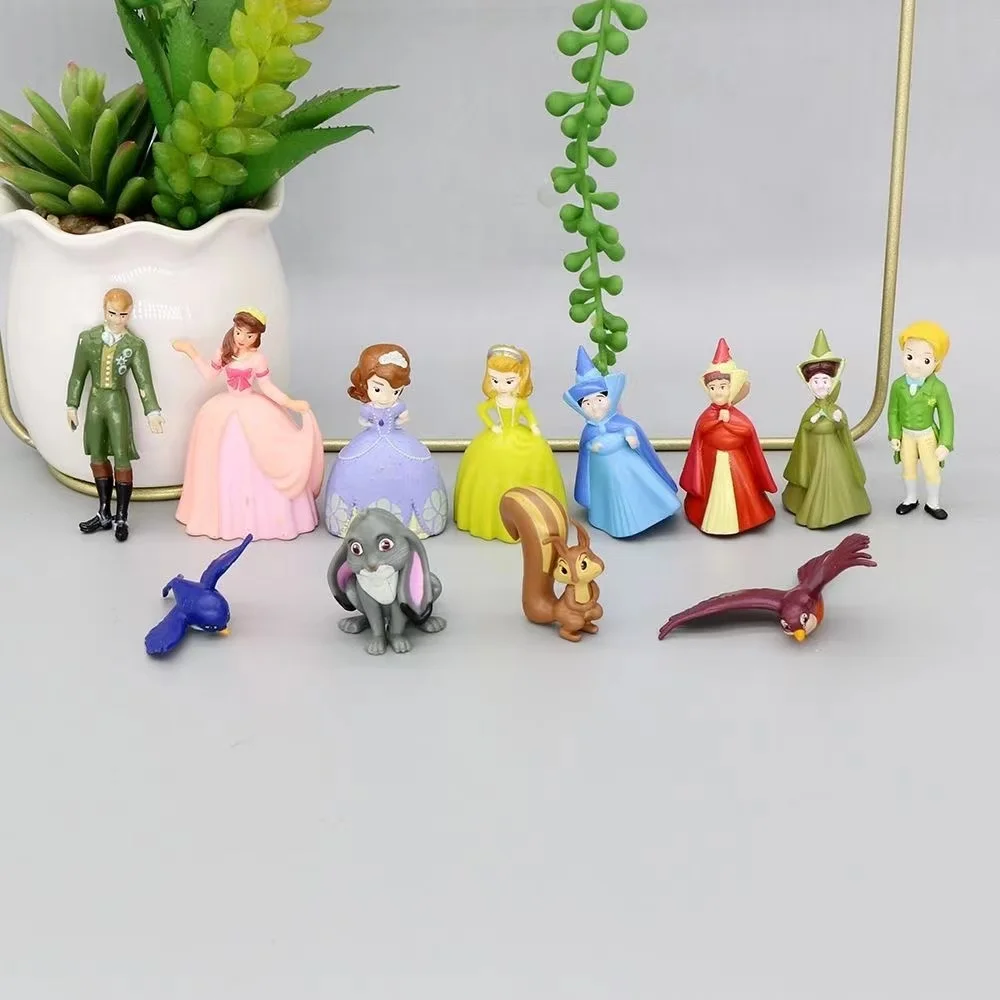 Фото 12 шт./партия, фигурки принцессы Софии, 3-4 см №2