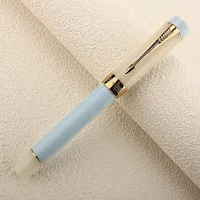 JINHAO 100 Centennial Resin Fountain Pen Color Block EF/F M / Bent Nib Golden Clip Office School Supplies Stationary PK 9019 2