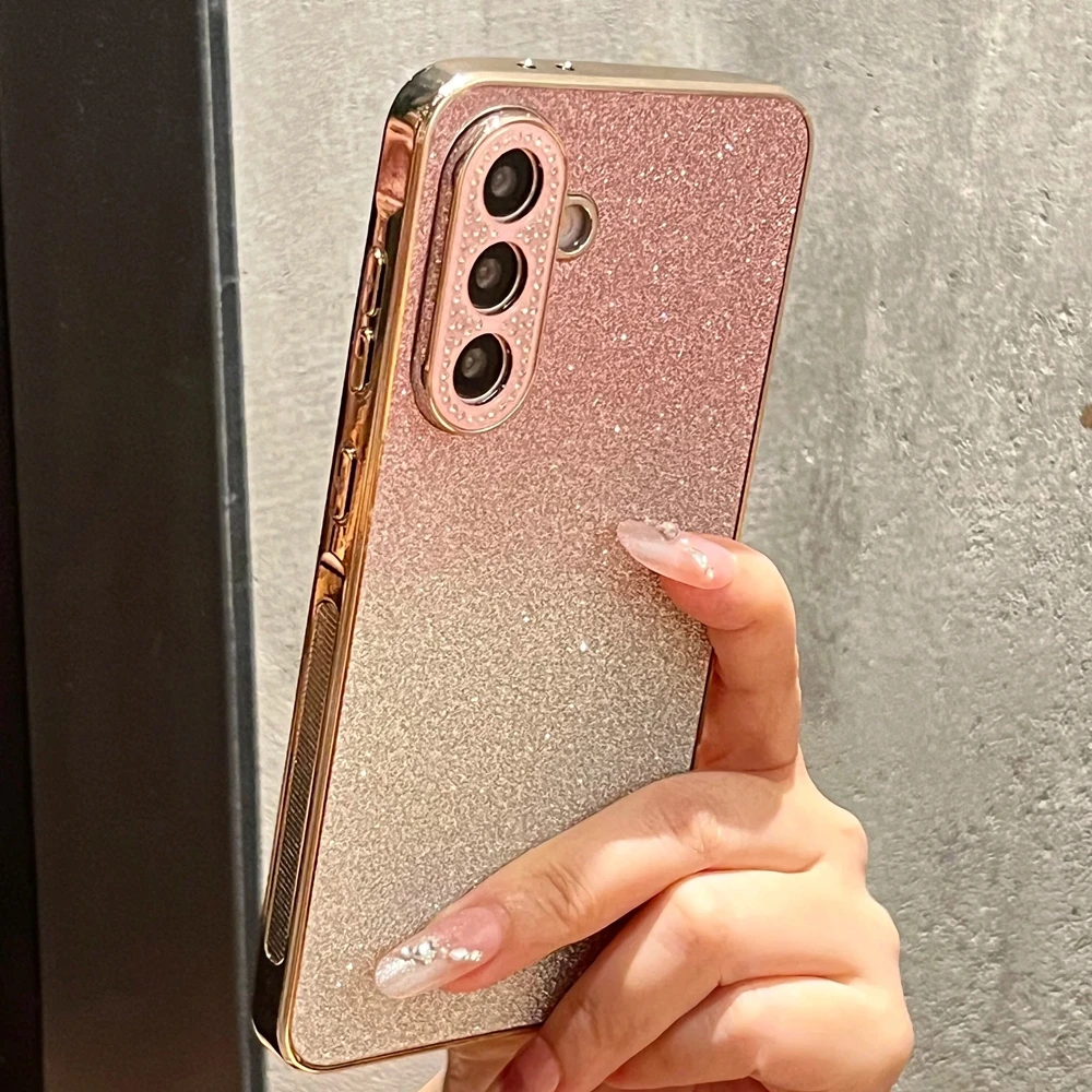 Luxury Plating Gradient Glitter Diamond Phone Case Cover