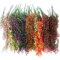 Artificial Hanging Flowers Morning Glory UV Resistant Yard Hanging Fake Plant Garden Wedding Party Decor Garden Balcony Supplies