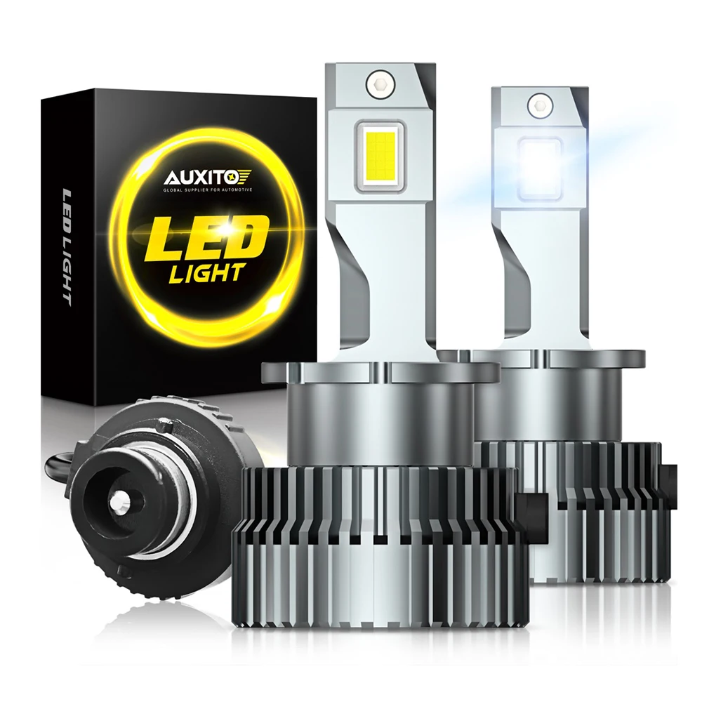 AUXITO 2Pcs D4S D2S LED Canbus Headlight Bulb for BMW Toyota Mitsubishi Outlander Mercedes D1S D3S HID LED Car Lights 12V 24V 1