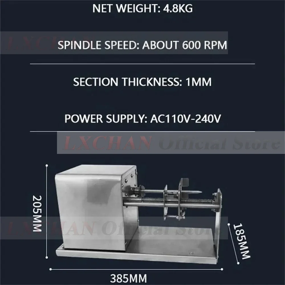 HomeWise RPM Potato Rotary Cutter Electric Commercial Potatoes Vegetable Fruit Flower Shape Cutting Machine 110V 220V