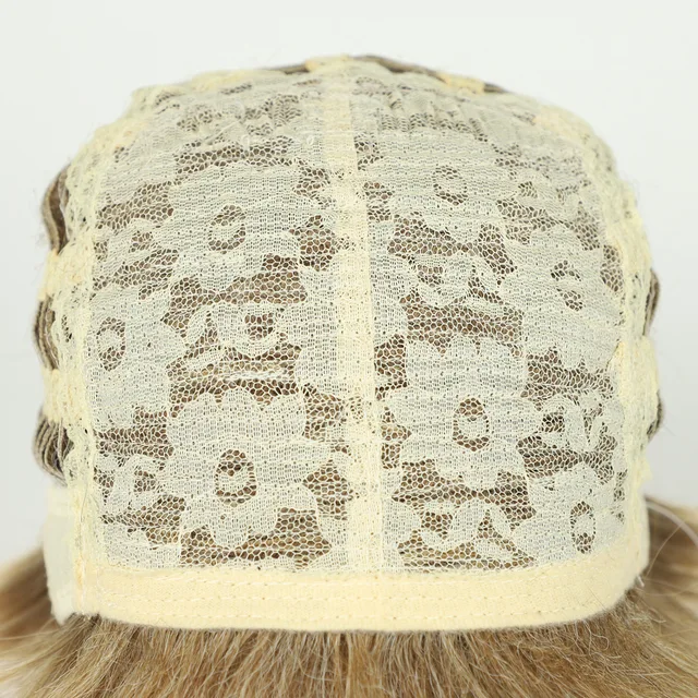 Peruka syntetyczna ALEXIS - włosy krótkie proste z grzywką - obrazek 6