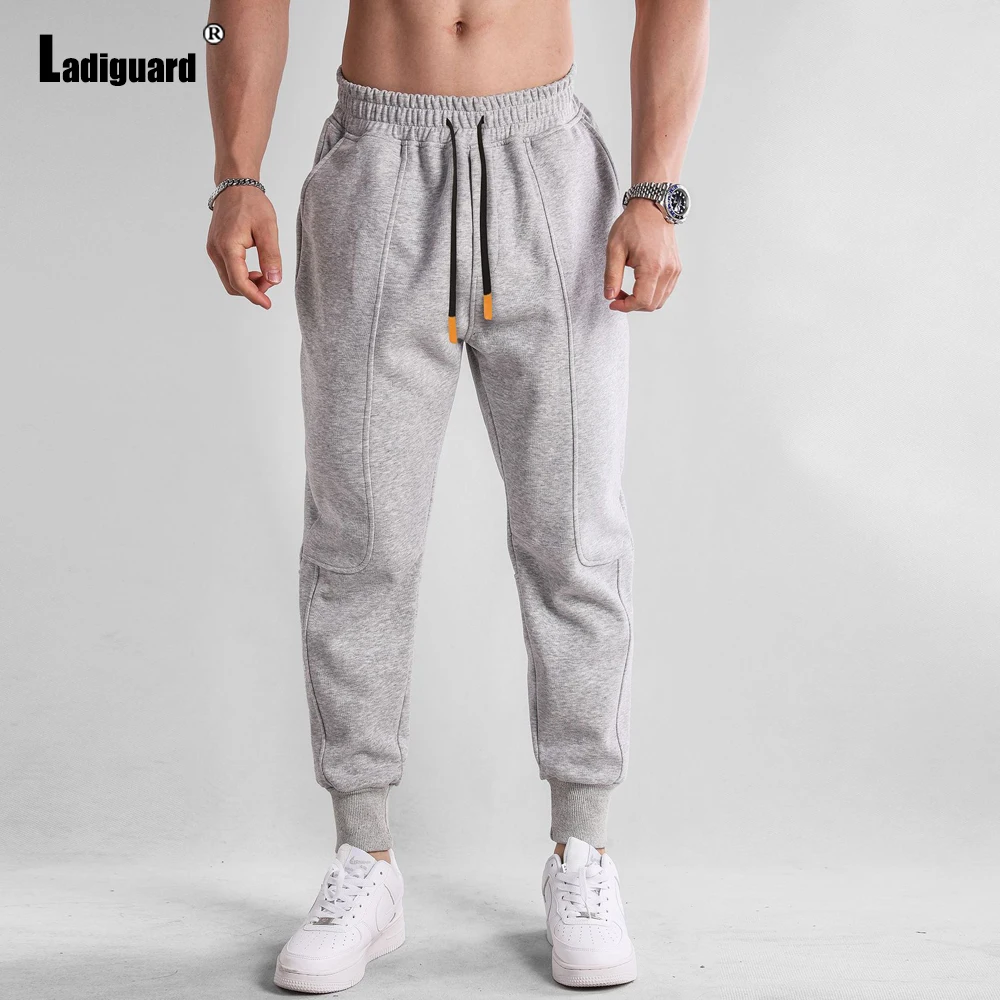 

Ladiguard 2023 Kpop Fashion Leisure Hip Hop Pants Soft Huge Pocket Running Trouser Plus Size Mens Casual Drawstring Sweatpants