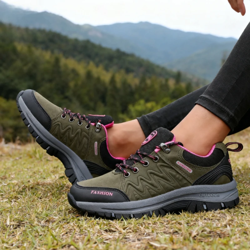 Outdoor Hiking Women's Shoes Anti Slip Breathable Walking Shoes Minimalist Comfortable Sports Training Casual Hiking Women Shoes