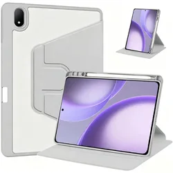 Rotating Magnetic Smart Cover with Pencil Holder and Auto Wake & Sleep for OPPO Pad Mini 8.8in (Gray)