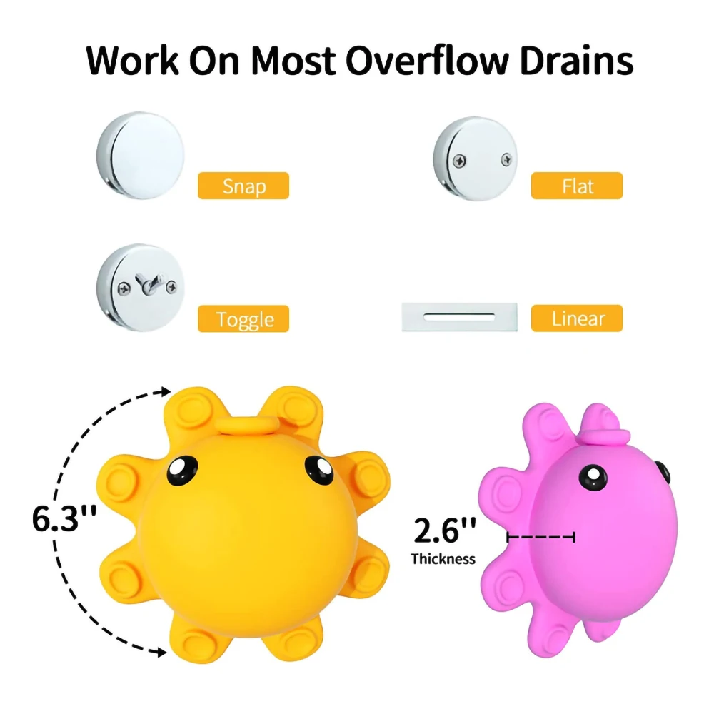Bath Overflow Drain Cover Anti-overflow Bathtub Tray Stopper For Increase Bathtub Capacity To Tub Warmer Bathroom Accessories bathtub stopper