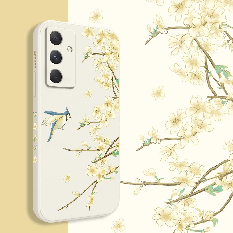 Elegant Plum Tree Branch Phone Case - Artistic Protective Cover