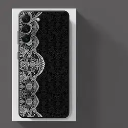 Elegant Black Sexy Lace Phone Case Cover - Galaxy A40 (Mix06)