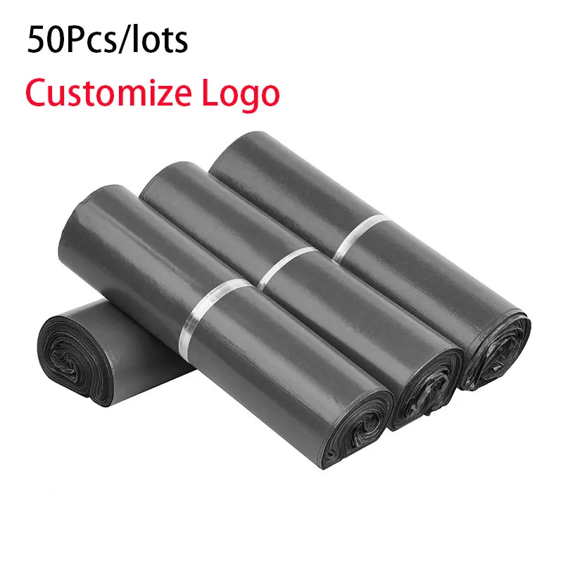 

Полиэтиленовый конверт, одежда для отправки товара, флюоресцентная самоклеящаяся плотная темно-серая Курьерская сумка, Полиэтиленовая Экспресс-упаковочная сумка