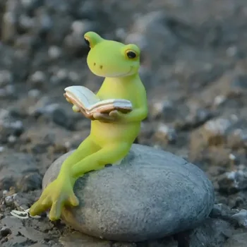 Mini Frog Garden Figurines 1
