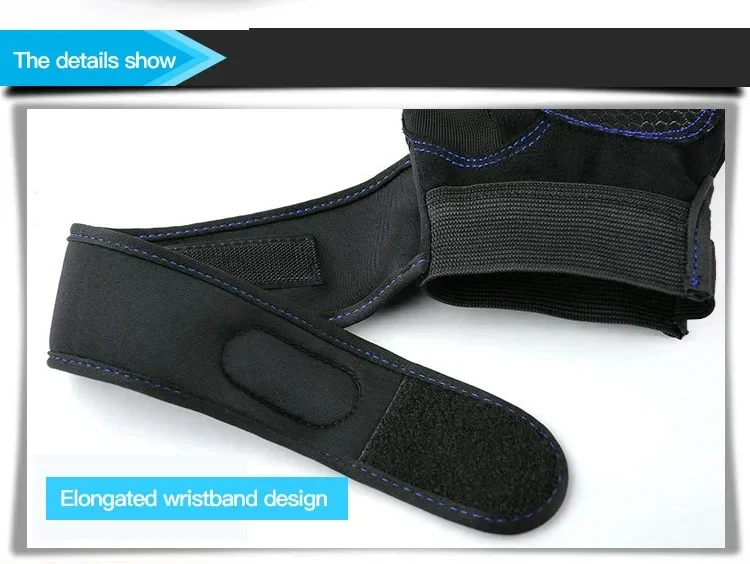 Description Picture 5 of itemGym Gloves for Men Women Fitness Weight Lifting Wristband Gloves Body Building Training Sports Exercise Cycling Glove Shockproof