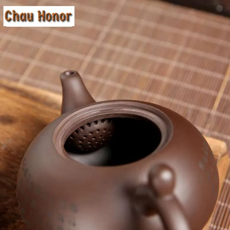 190ml Tea Ceremony Yixing Zisha Tea Kettle Xishi Tea Pot Chinese Kung Fu Pottery Teaware Household Purple Clay Teapot Infuser
