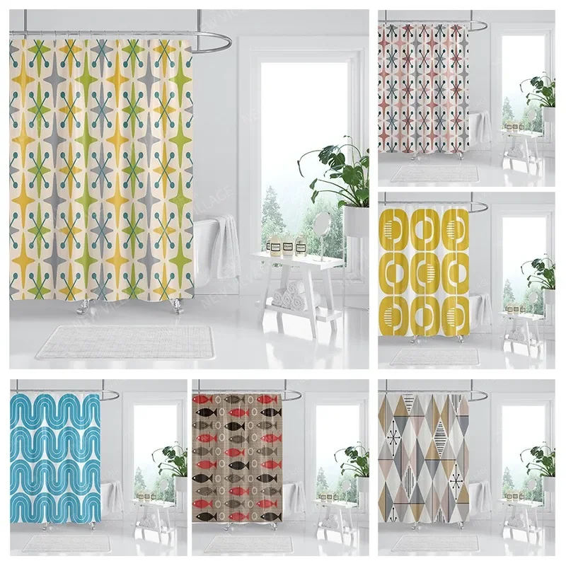 

Водонепроницаемые тканевые занавески для душа, занавески для ванной комнаты, занавески для ванной комнаты для душа 180x200 240*200, абстрактные декоративные занавески в стиле бохо