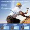 Waist Clip Fan Portable Mini Hanging Neck Fan USB Rechargeable Fan Small Outdoor Camping Waist Fan with Power Bank LED Light 3