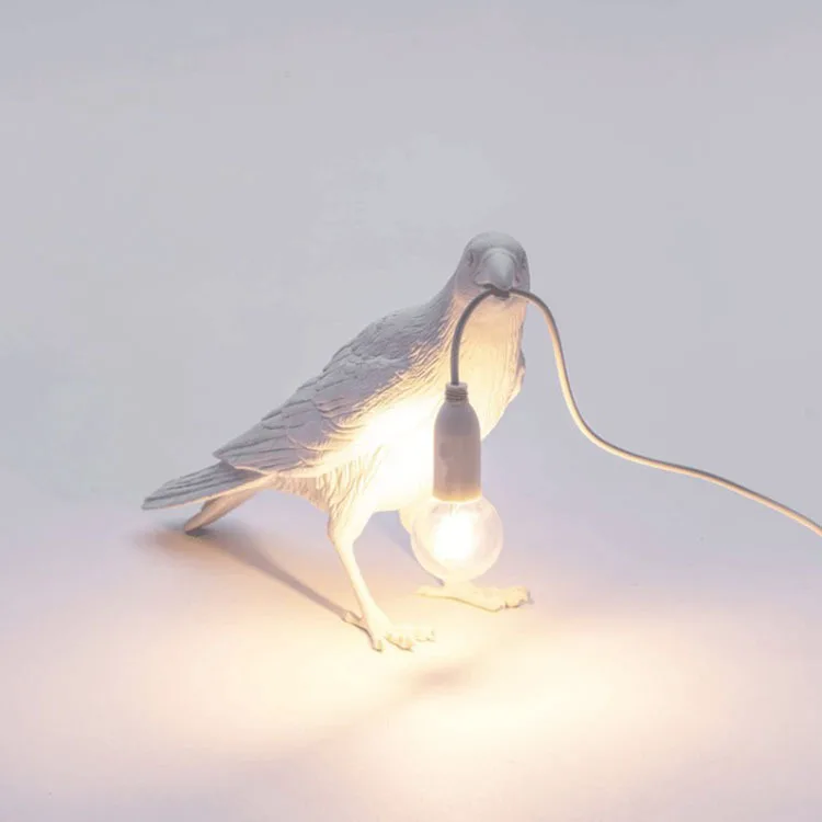Lâmpada de Parede Lâmpada de Mesa Luz da Noite Pássaro Sorte Resina Quarto Cabeceira Simples Casa Sala Estar Pequeno Ornamento Decoração Luz 8 lâmpada de parede cabeceira simples lâmpada de