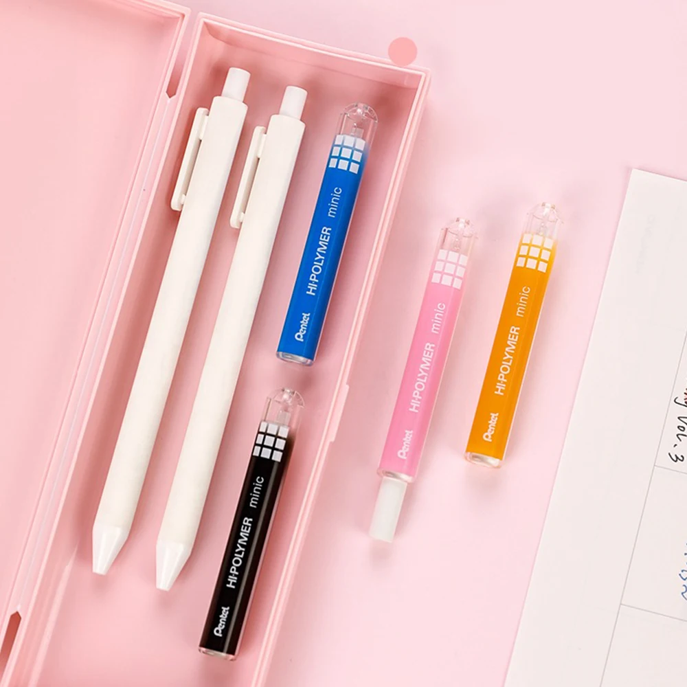 1pcs Japan Pentel Pencil Eraser ZE82 Mini Pen Style Automatic Retractable Cute Art Eraser Clean Debris Free Creative Stationery pencil eraser