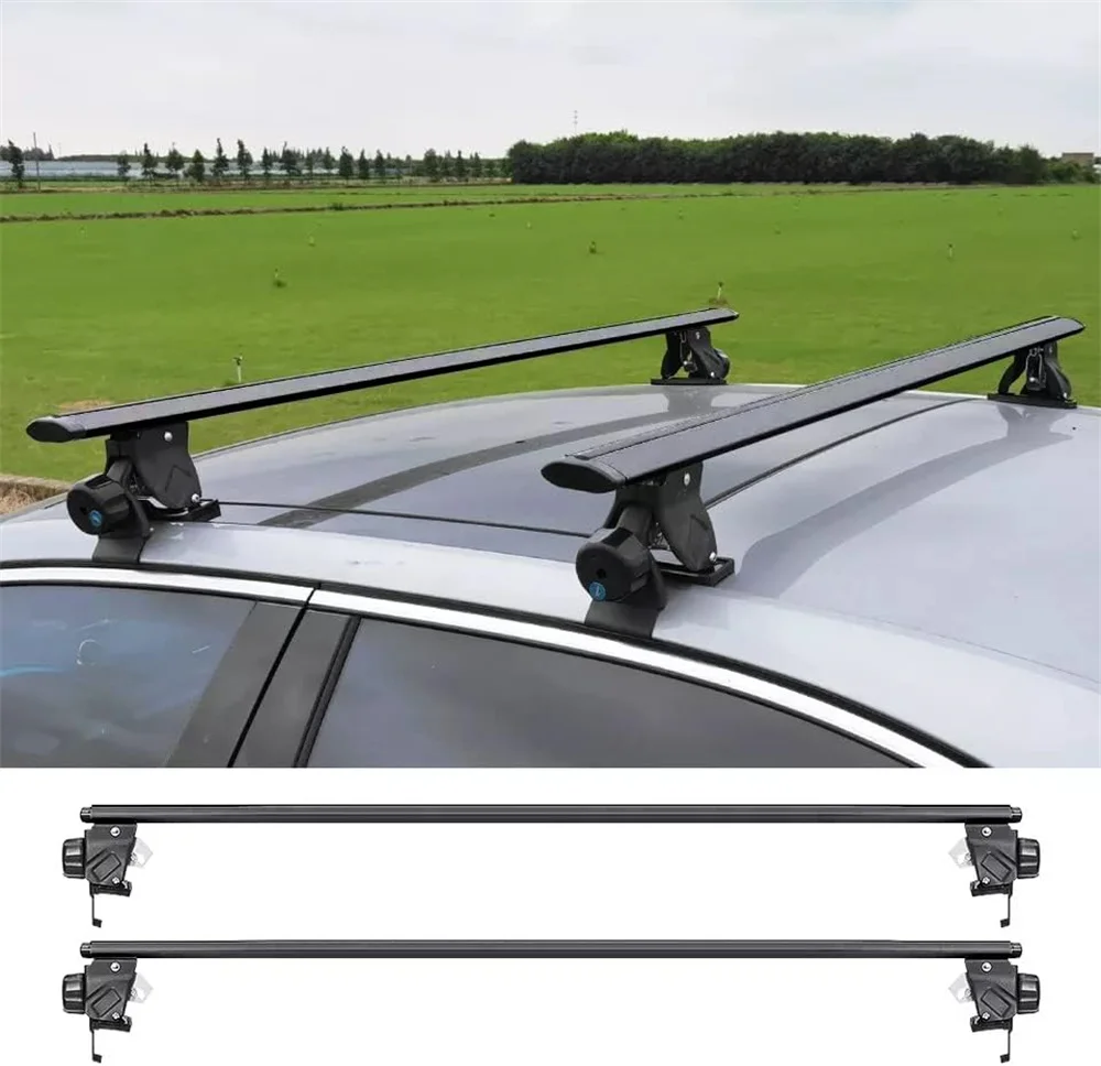 

2Pcs Black Aluminum Roof Rail Rack Cross Bar Crossbar Fits for Honda HRV 2016-2023