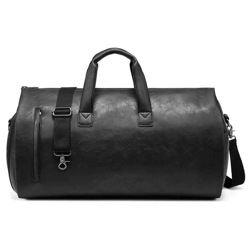 Alirattan Nieuwe opvouwbare pakopbergtas van PU-leer voor dames en heren, modieuze designer handbagage met grote capaciteit voor fitness en reizen_voghion.com