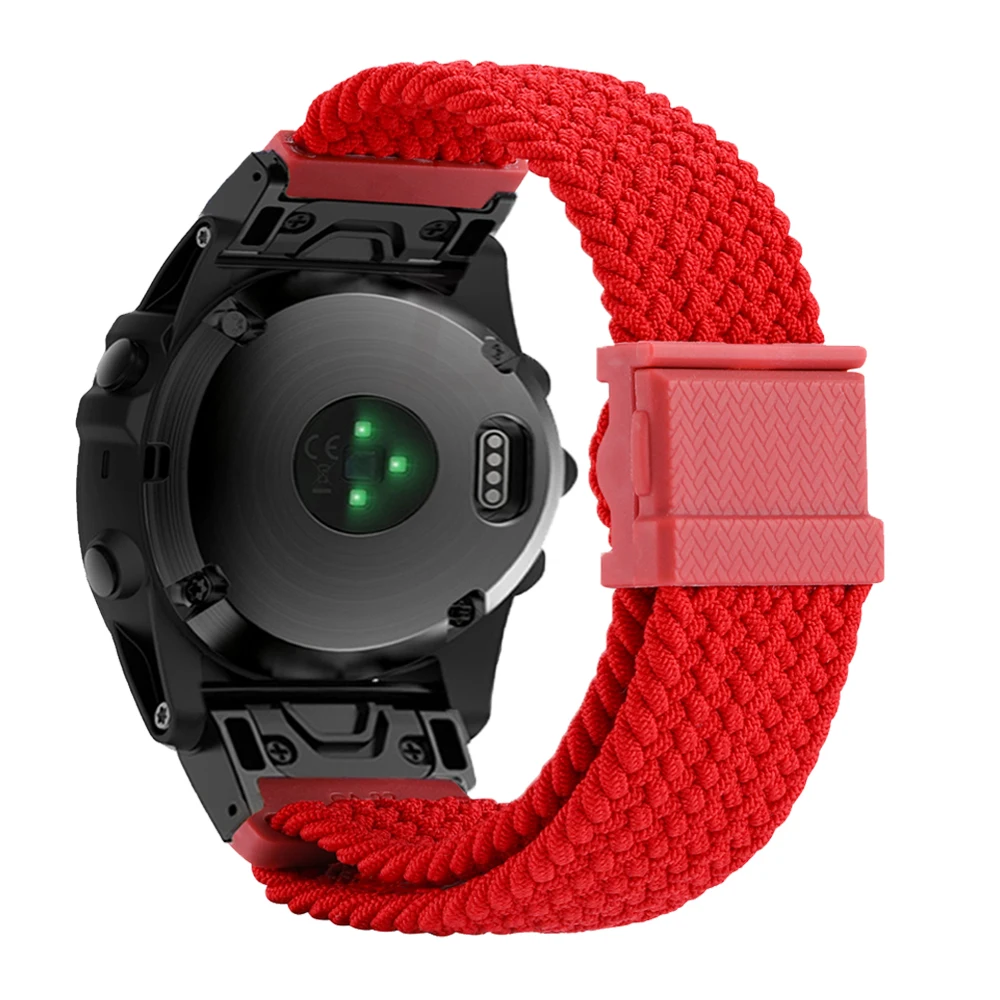 Red Nylon Band Garmin Fenix Sapphire Leather Band SCRATCH DENT
