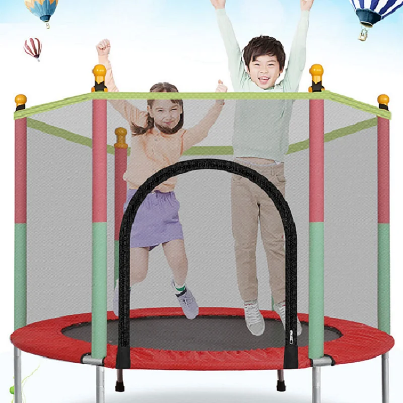 IMBABY Children's Trampoline Fence Kids Jumping Bed Net Pad Indoor Outdoor Exercise Home Sports Toys Support 100 KG children trampoline toys