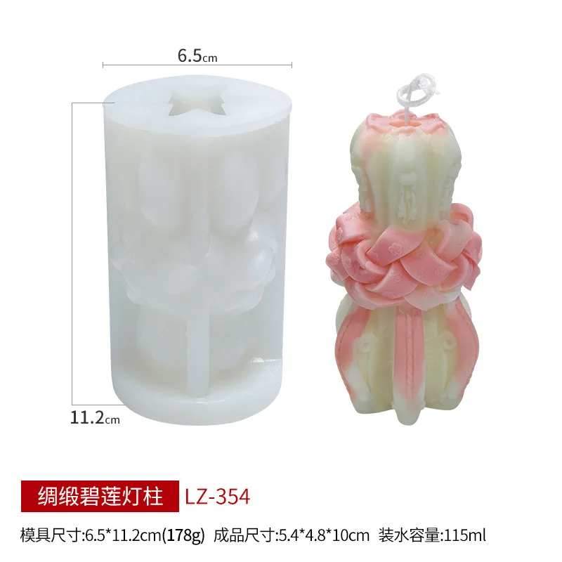 Stampo In Silicone Per Candele 3 Stili - Set Di Stampi A Forma Di Vetro Con Coperchio Per Candele, Resina E Fai Da Te