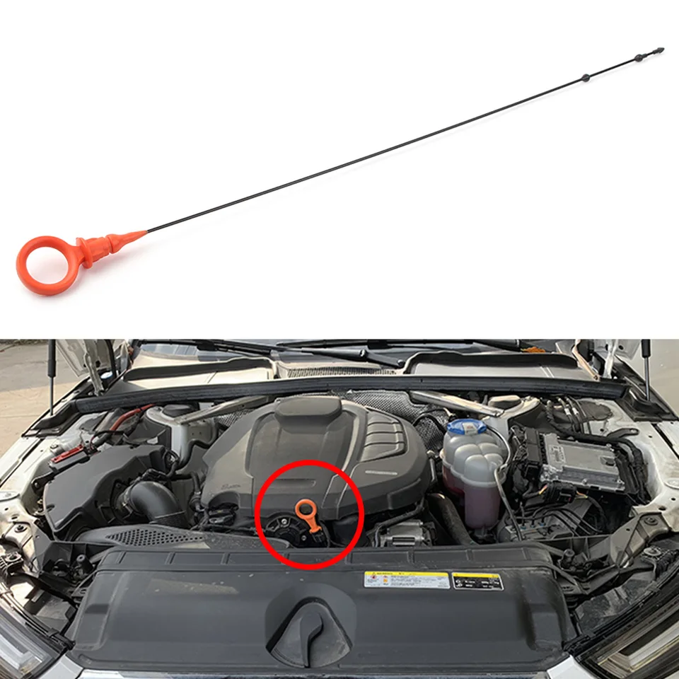 Asta Di Controllo Livello Olio 06C115611K In ABS+Metallo - Ricambio Per Audi A4/A6/A8/S4/S8 - Facile Sostituzione - 3
