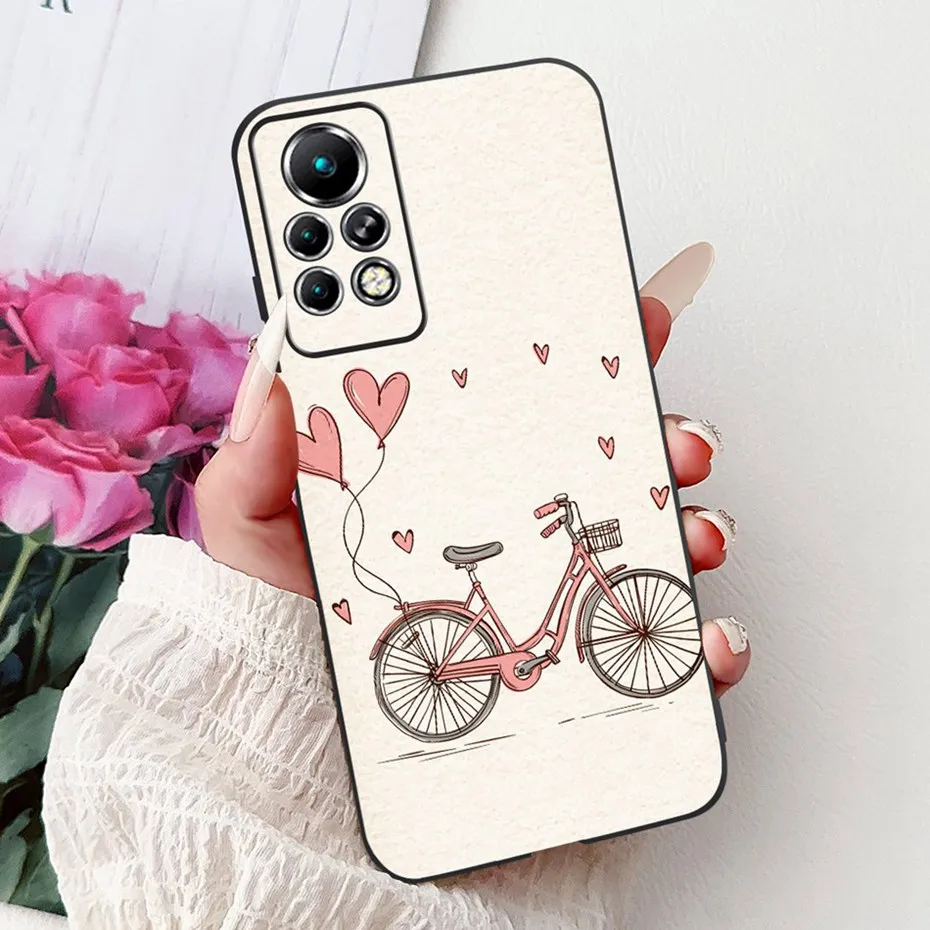Sleek Black Silicone Soft Back Phone Case - New Design