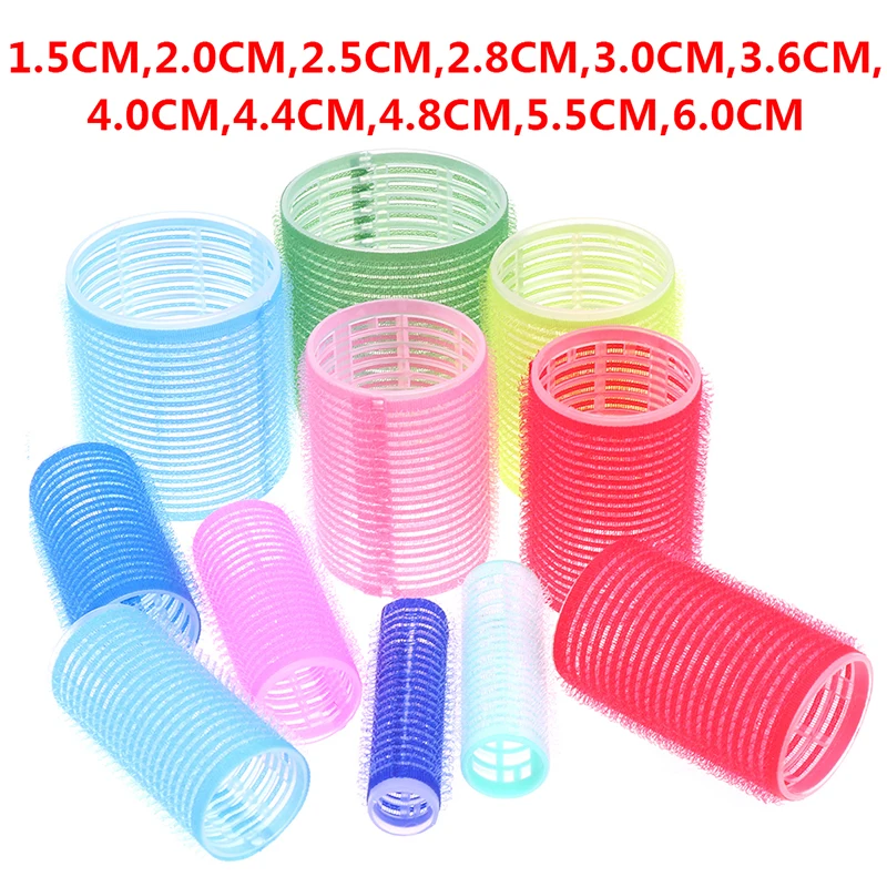 Hair Curler 6pcs Self-Adhesive Hair Curlers Lazy Curler Styling Curling Ribbon Roller Heatless Curling Rod Headband