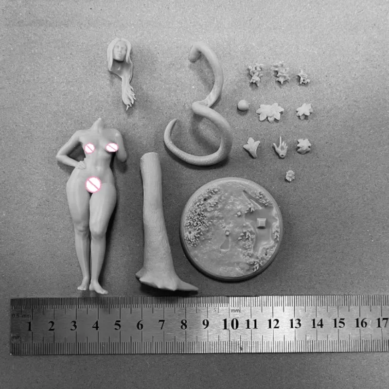1/24 스케일 남자 높이 85mm 수지 그림 모델 키트 아름다운 여자 판타지 미니어처 디오라마 조립되지 않은 도색되지 않은 DIY 장난감