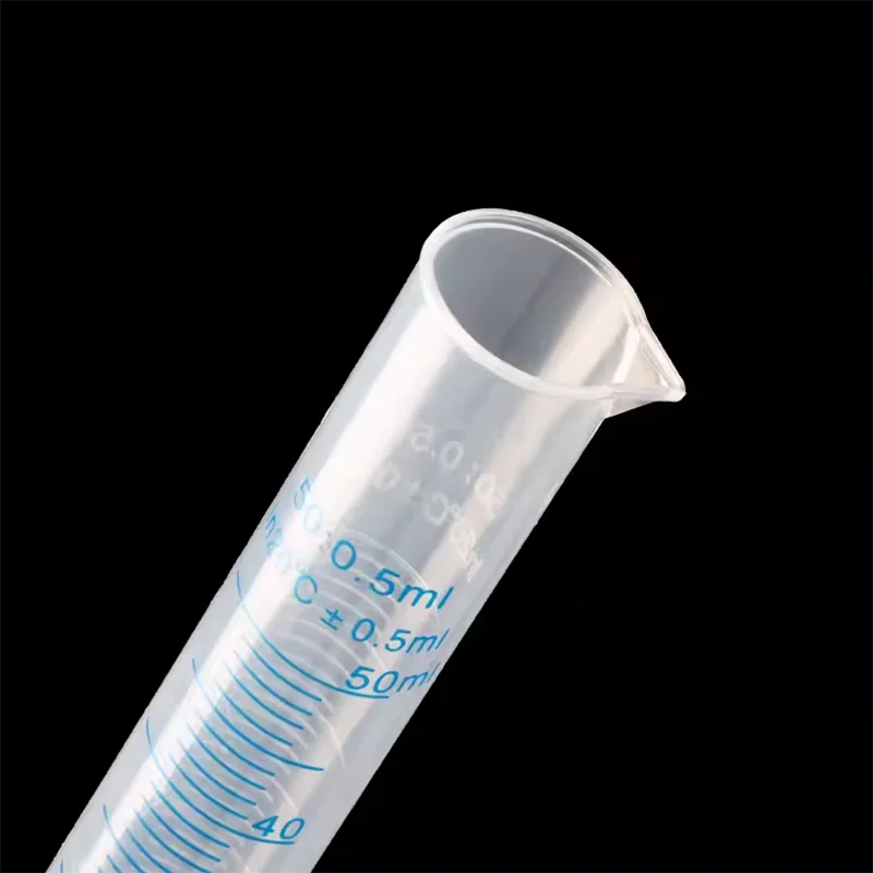 양면 체중계 플라스틱 측정 실린더, pp 소재, 산 및 알칼리 부식 방지, 10/50/100/500/1000ml