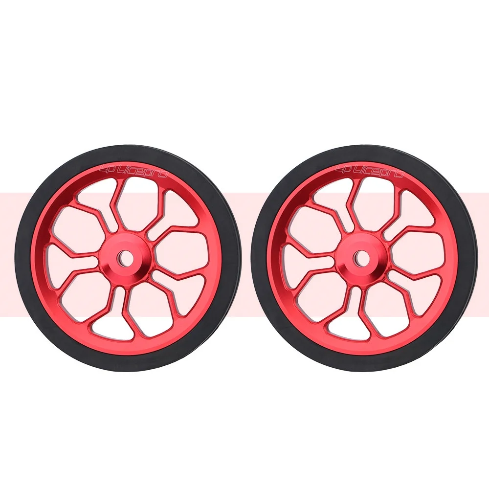 Bike Wheelset Liteproelite Bike Easy Wheel Large 82mm Spider Shape Easy Wheels Enlarged Modified Bearing Rolling Wheel For Brompton Bicycle