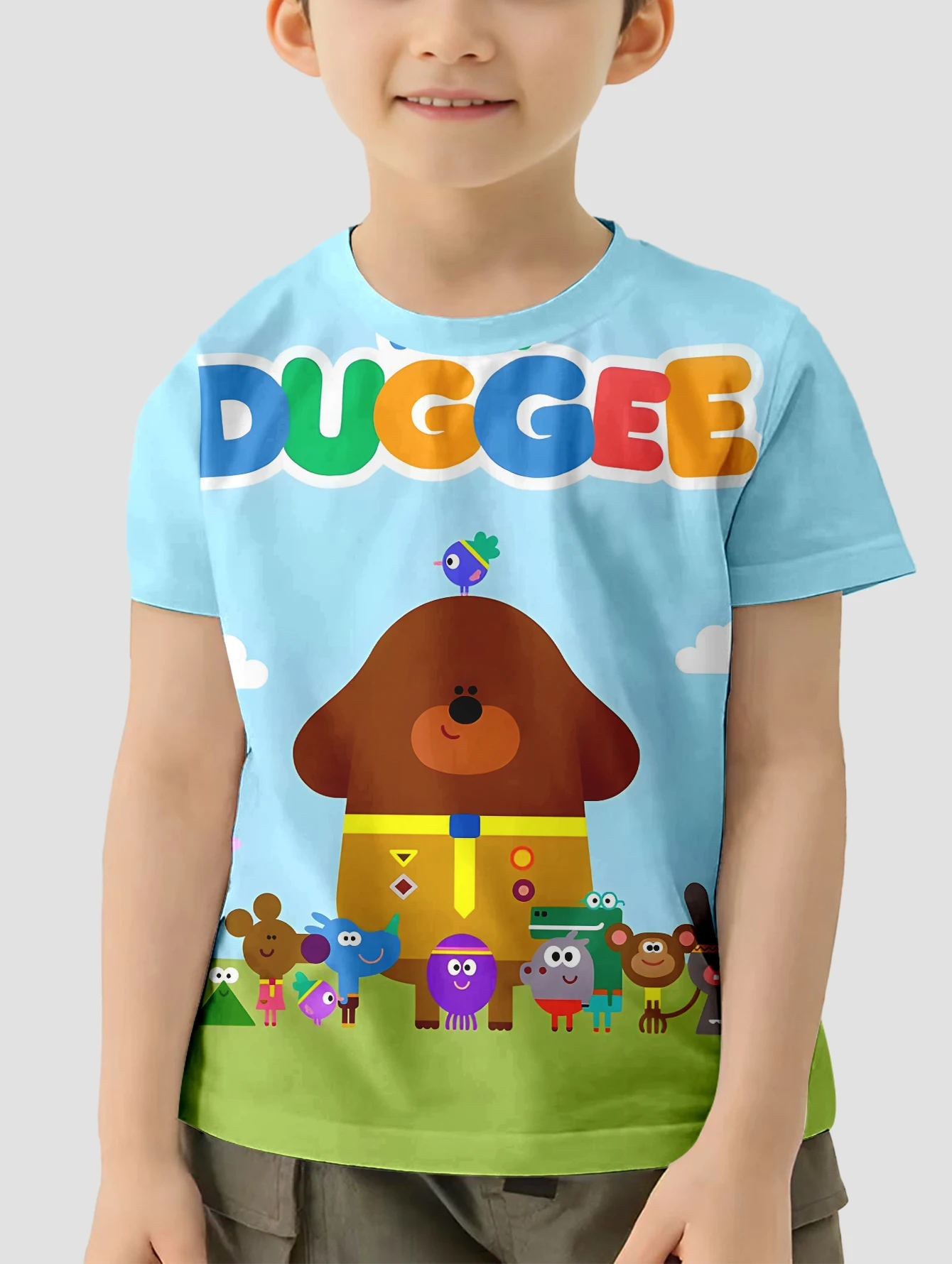Cute Hey-D-DuggeeS 3D Print Baby Clothing 5 to 14 Years Male Outdoor Clothes for Children Boy Girl Child T-Shirt Top Shirts 5